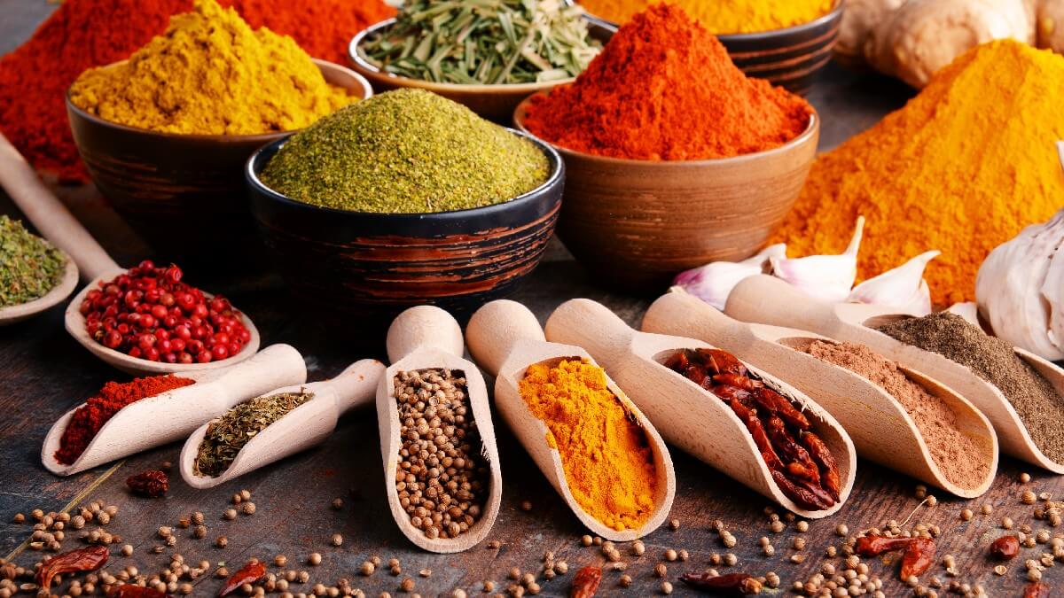 range of spices